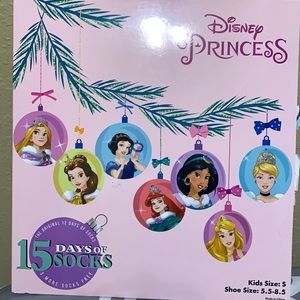 DISNEY PRINCESS 15 Days Of Socks sz SMALL